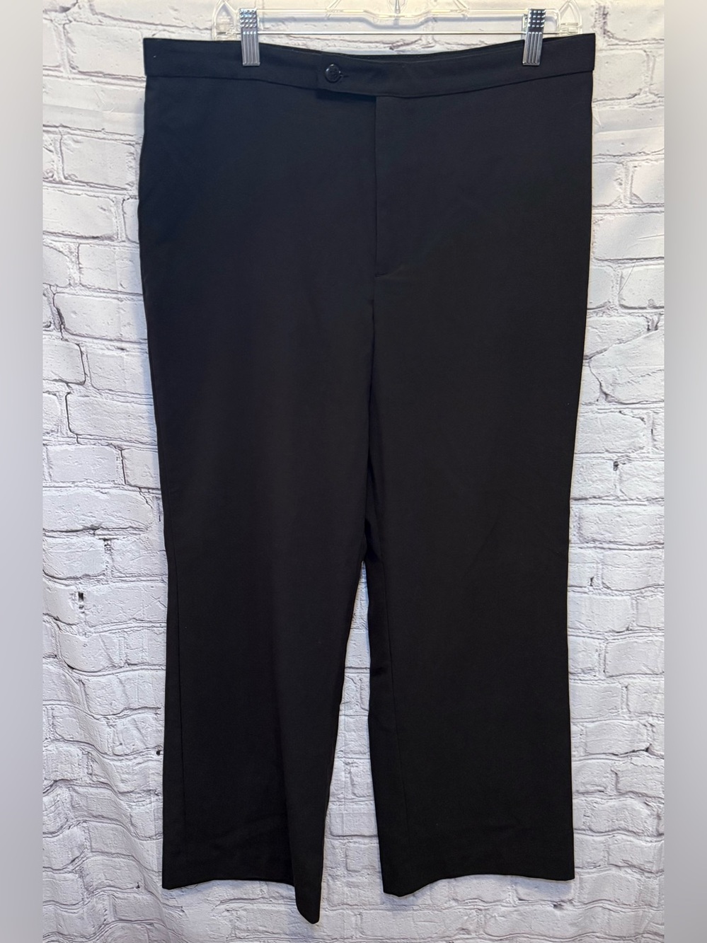 White Stag Black Womens Dress Pants - Straight-Leg